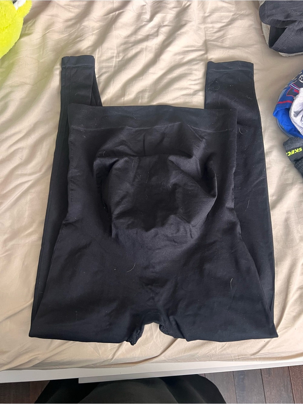 2 pairs of Black Women's High-Waist Maternity Leggings